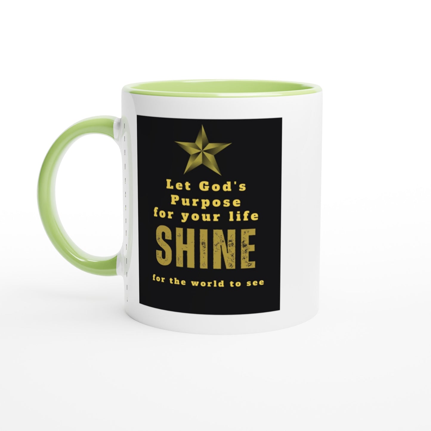 White 11oz Ceramic Mug with Color Inside